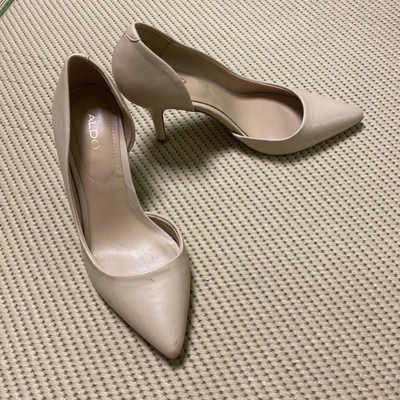 Aldo heels, size 6, color bone - Picture 2 of 4